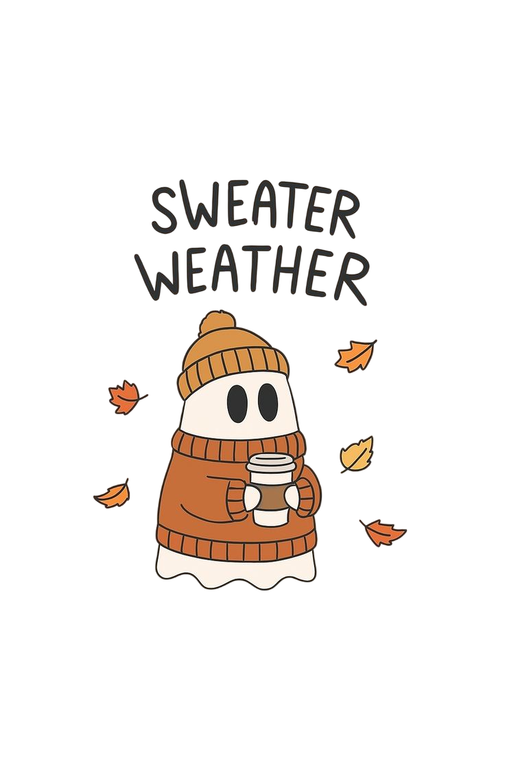 Floating Ghost with leaf