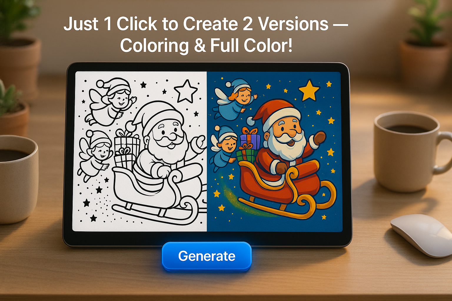Santa's Sleigh Transformation Prompt Result