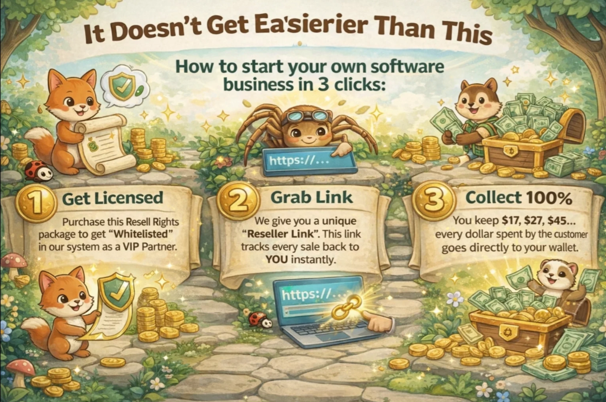 Start Software Business in 3 Clicks