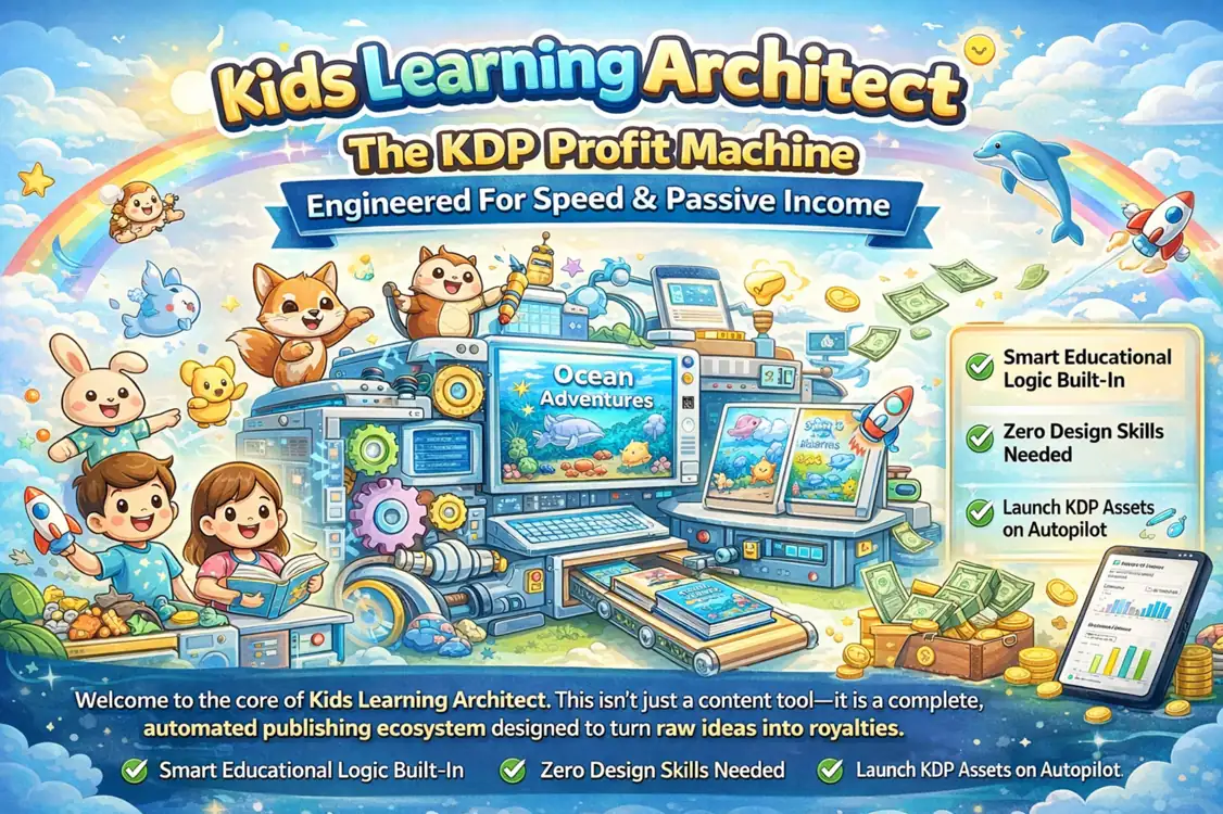 Kids Learning Architect KDP Dashboard