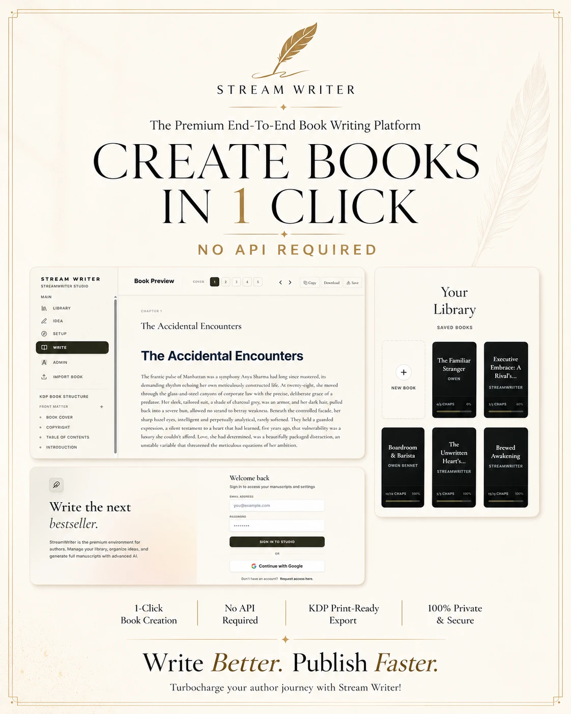 Stream Writer Dashboard
