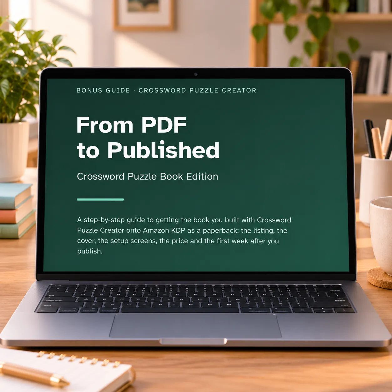 Crossword Puzzle Creator bonus 2: From PDF to Published KDP guide