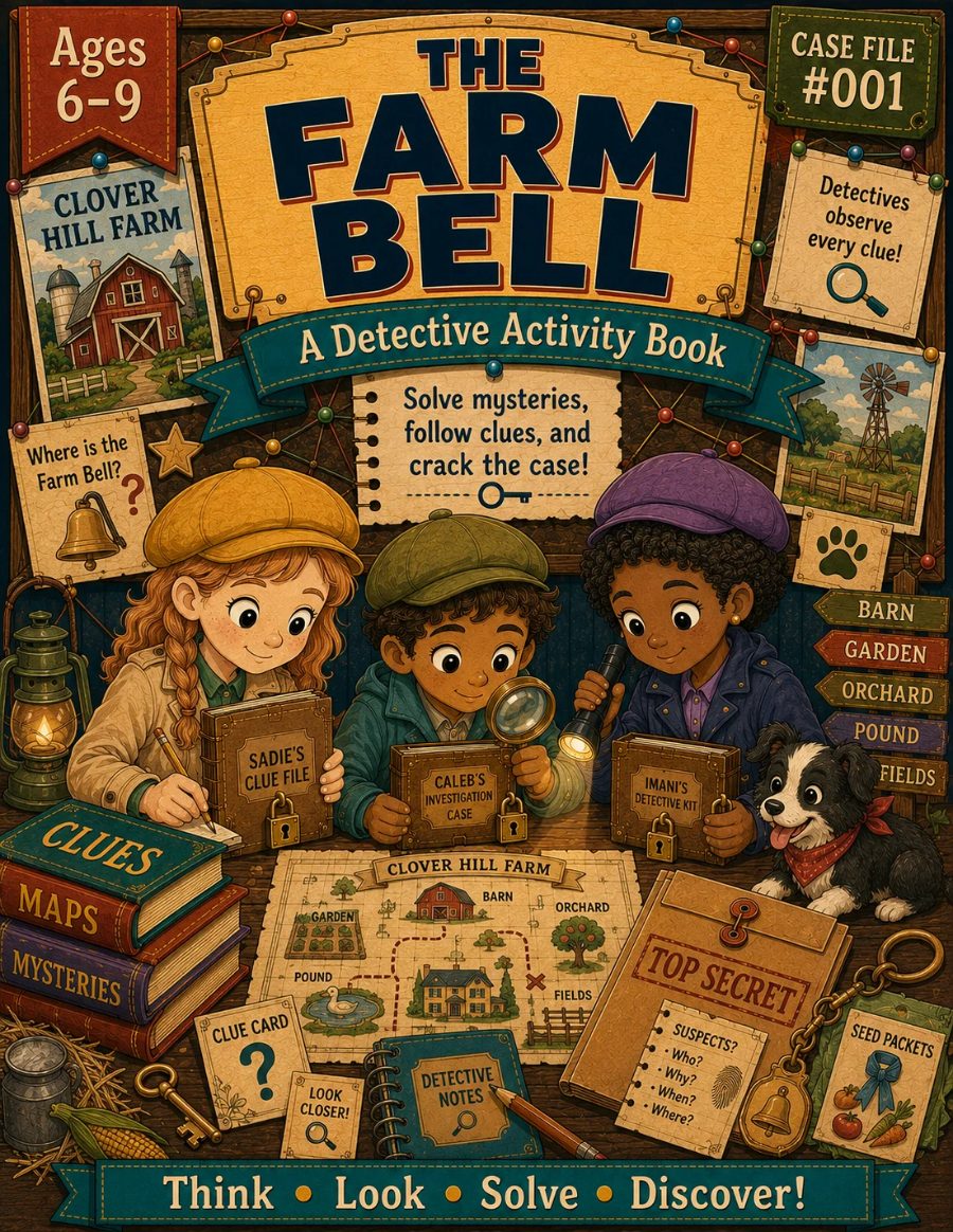 Detective Activity Book Forge case file: Farm Bell