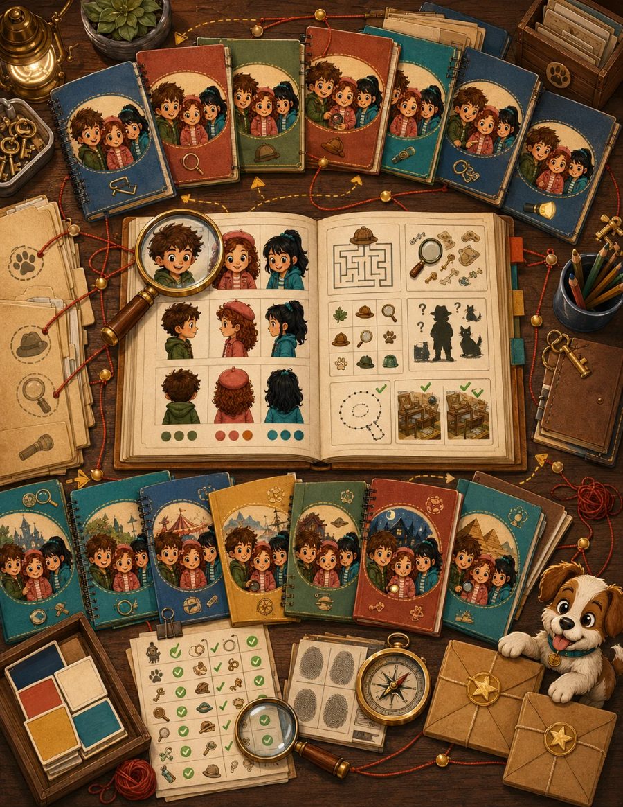 Detective Activity Book Forge review: kids detective activity book cover