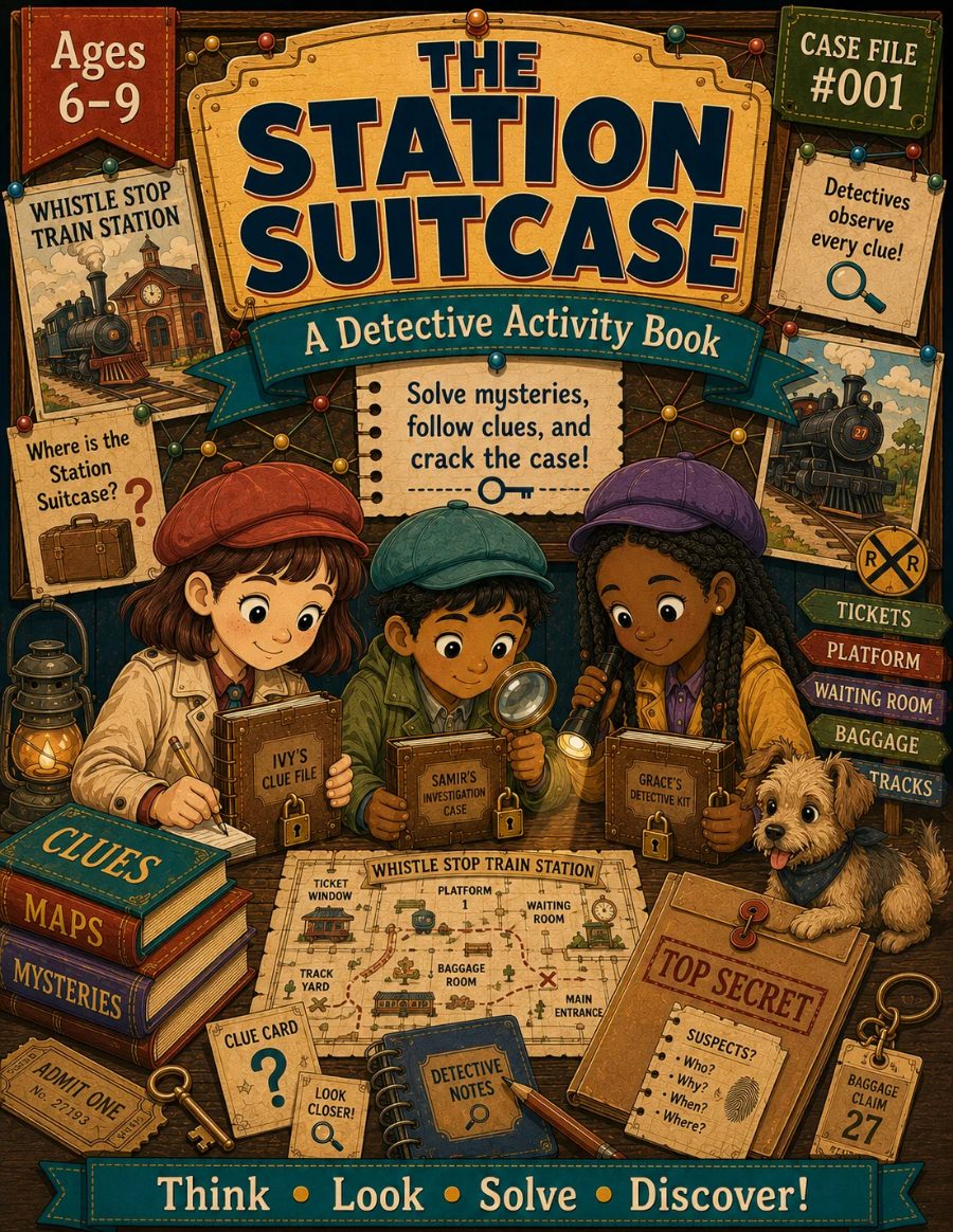 Detective Activity Book Forge case file: Station Suitcase