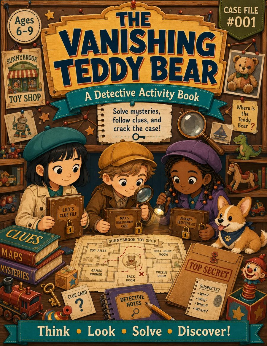 Detective Activity Book Forge case file: Vanishing Teddy Bear