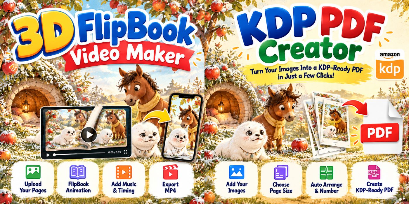 Little Discovery bonuses: 3D FlipBook Video Maker and KDP PDF Creator