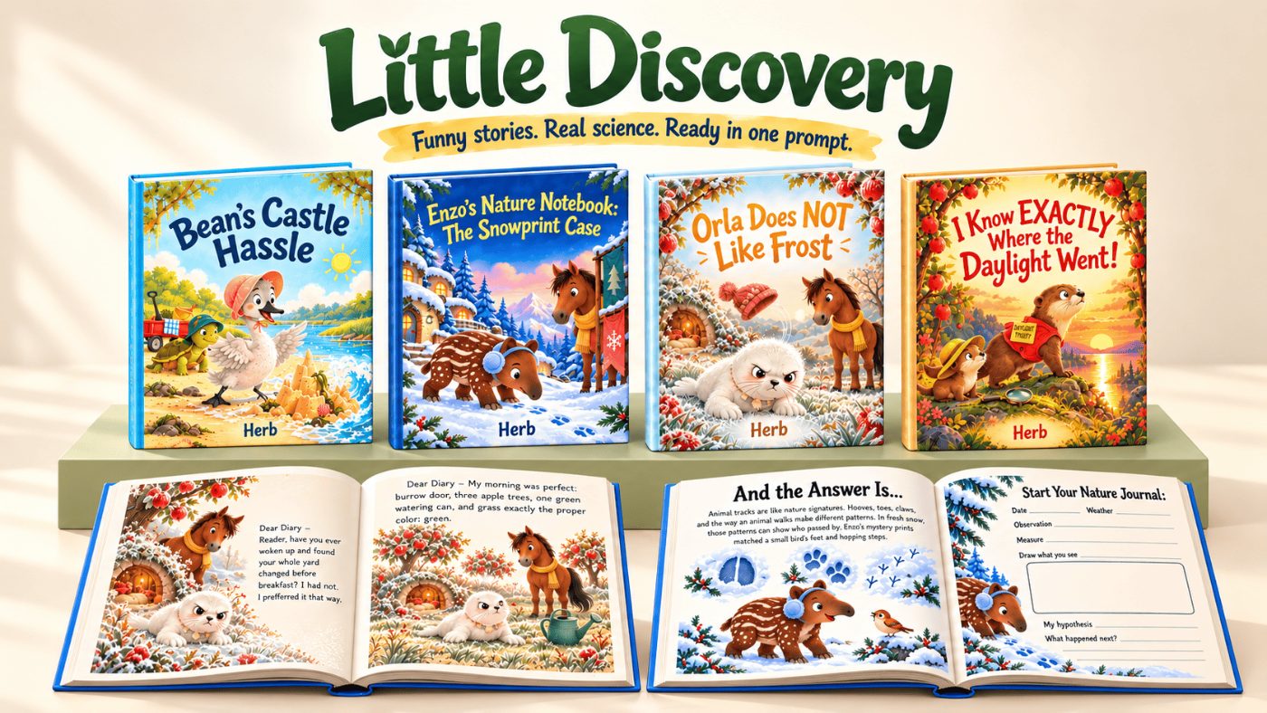 Little Discovery review: nature edition children's picture book prompts