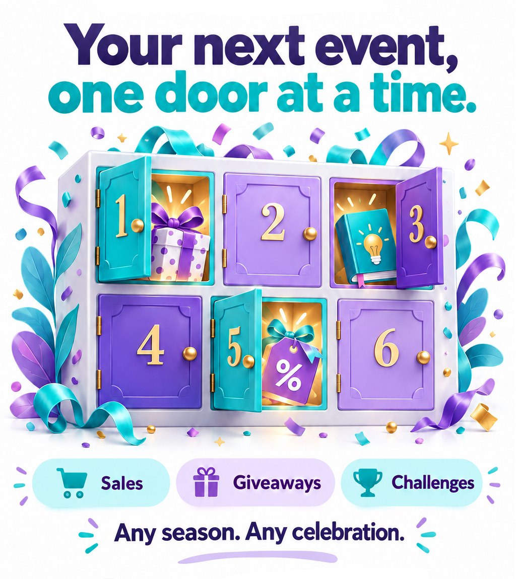 Not-Just-For-Advent Calendar review: countdown sale calendar with daily doors